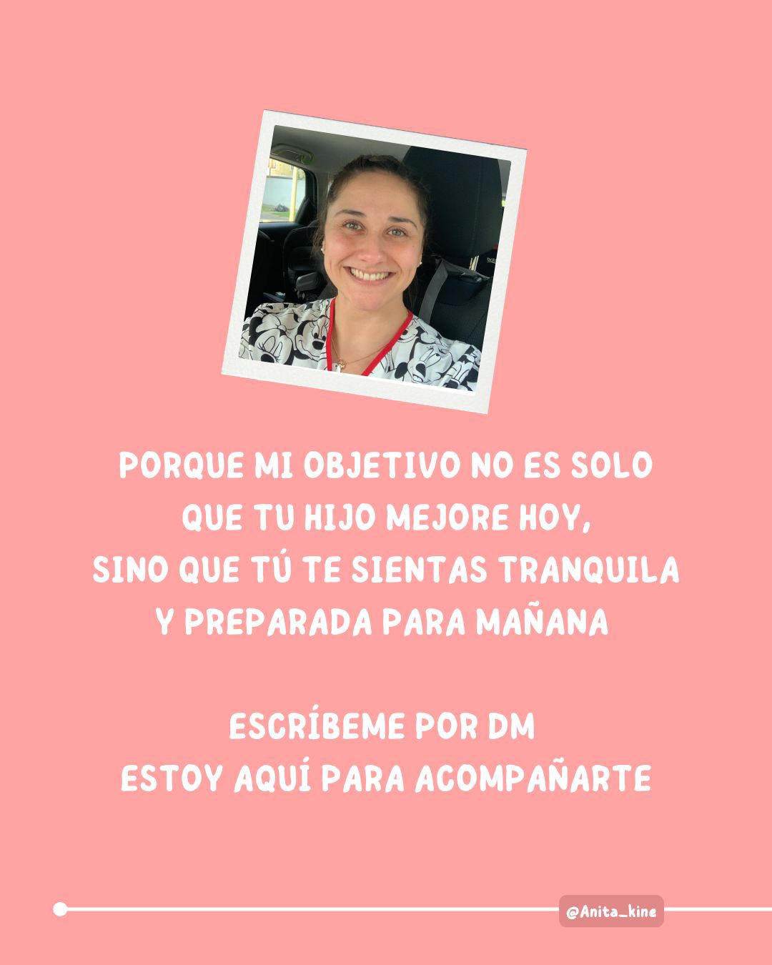 Anita de la Fuente kinesióloga pediátrica en consultoría online para padres